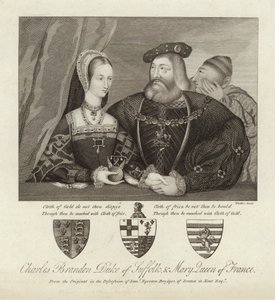 Charles Brandon Duque de Suffolk e Maria Rainha da França