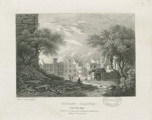 Castelo Dudley - The Keep: litografia, séc. XIX de Thomas Underwood