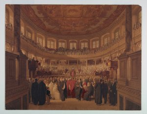 Desenho, Encaenia no Sheldonia, 1814 de Thomas Unwins