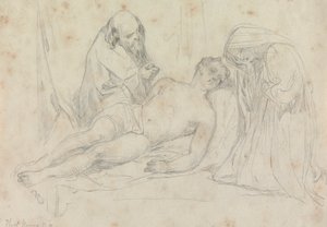 A Morte de - definido por William Etty R.A. de Thomas Uwins