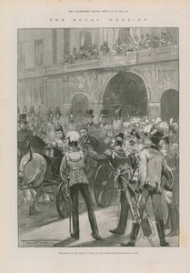 Partida do duque de York e sua noiva do Palácio de Buckingham de Thomas Walter Wilson