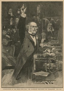 Introdução do Projeto de Lei Principal - Sr. Gladstone entregando sua peroração de Thomas Walter Wilson