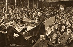 Os Lordes e Comuns Que Receberam a Declaração Preliminar de Sua Majestade, de &39;The Illustrated London News&39;, 1902