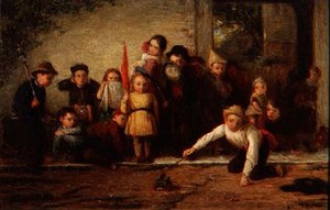Voluntários na Prática da Artilharia de Thomas Webster