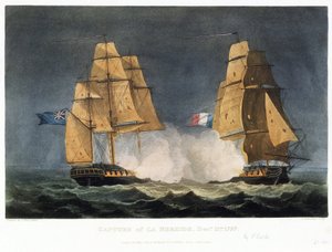 "A captura do navio francês "La Nereide", 21 de dezembro de Thomas Whitcombe