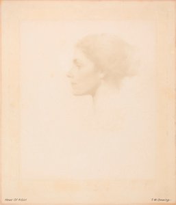 Cabeça de uma rapariga de Thomas Wilmer Dewing