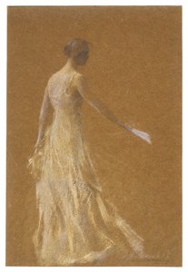 Dama de amarelo de Thomas Wilmer Dewing