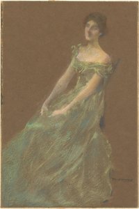 O vestido verde de Thomas Wilmer Dewing