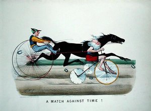 "Um Jogo Contra o Tempo", corrida entre um cavalo e o pai Tempo em uma bicicleta