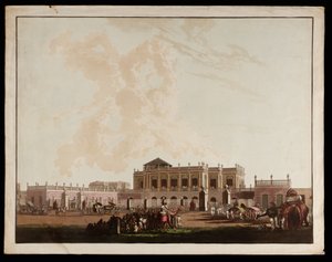 Antiga Casa do Governo das Vistas de Calcutá de Thomas und William Daniell