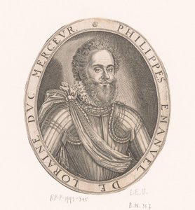 Retrato de Philippe-Emmanuel de Lorraine Duque de Mercoeur de Thomas de Leu