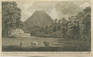 Dovedale - Thorpe Cloud: gravura, nd [c 1790] (impressão) de Thomas of Derby (after) Smith