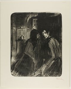 Prostitutas que discutem de Théophile Alexandre Pierre Steinlen