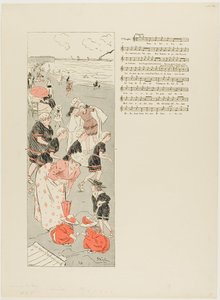 Em Trouville de Théophile Alexandre Pierre Steinlen