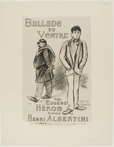 Balada do Ventre de Théophile Alexandre Pierre Steinlen