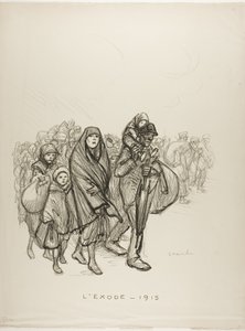 Êxodo - 1915 de Théophile Alexandre Pierre Steinlen
