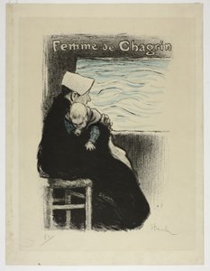 Mulher de Tristeza de Théophile Alexandre Pierre Steinlen