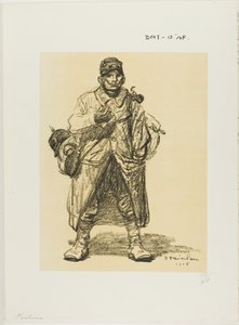 Soldado de infantaria de Théophile Alexandre Pierre Steinlen