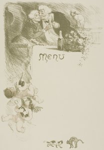 Menu Henriot de Théophile Alexandre Pierre Steinlen
