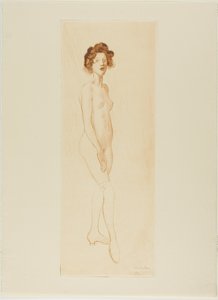Modelo em pé de Théophile Alexandre Pierre Steinlen