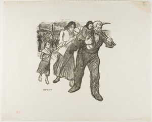 Indignação no Pas-de-Calais de Théophile Alexandre Pierre Steinlen