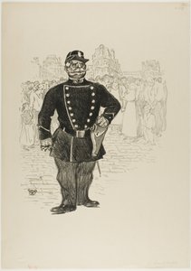 Segurança na rua de Théophile Alexandre Pierre Steinlen
