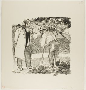 O inspetor de campo de Théophile Alexandre Pierre Steinlen