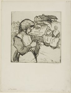 O tricotador de Théophile Alexandre Pierre Steinlen