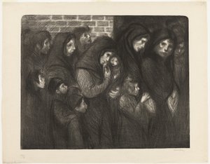As viúvas de Courrières de Théophile Alexandre Pierre Steinlen