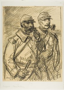 Dois soldados de Théophile Alexandre Pierre Steinlen