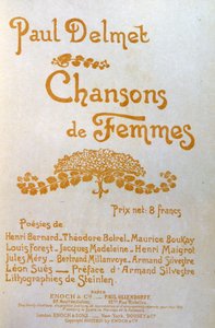 Canções de Mulheres. de Théophile Alexandre Steinlen