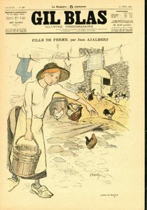 Capa do "Gil Blas". de Théophile Alexandre Steinlen