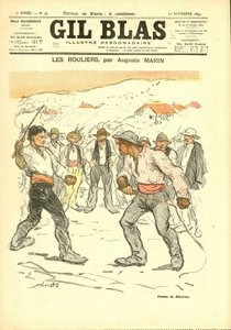 Capa do "Gil Blas". de Théophile Alexandre Steinlen