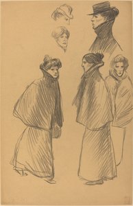 Estudos de Figuras [reto] de Théophile Alexandre Steinlen