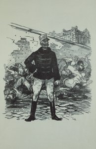 General Gaston Auguste (1830-1909) Marquês de Gallifet, em toda a sua glória de Théophile Alexandre Steinlen