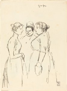 Mulheres fofoqueiras de Théophile Alexandre Steinlen