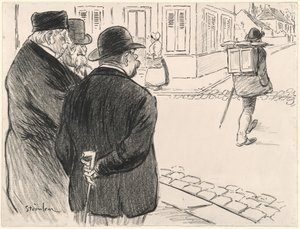 Ele age como um pintor de Théophile Alexandre Steinlen