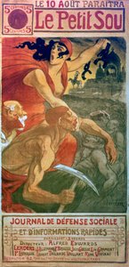 Revista Socialista Le Petit Sou, c1879-1923 de Théophile Alexandre Steinlen
