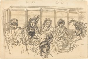 Riders on the Metro, c. 1890. de Théophile Alexandre Steinlen