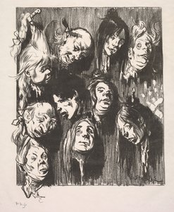 Dez assassinatos por um centavo, 1897. de Théophile Alexandre Steinlen