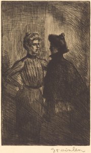 O Encontro (Encontro) de Théophile Alexandre Steinlen
