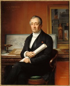 Retrato do Arquiteto Louis Visconti 1791-1853, 1854. de Théophile Vauchelet