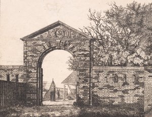 O portão da fortaleza em Rysensten