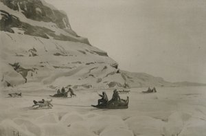 Esquimóicos (aguarela sobre papel) de Thorolf Holmboe