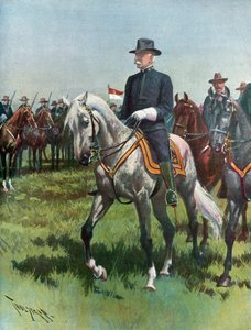 Major-General Nelson A. Miles, EUA, Comando do Exército de Thure de Thulstrup