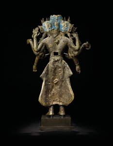 Estátua de Ekadashalokeshvara de Tibetan School