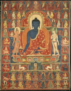 Banner pintado de Tibetan School