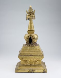 Stupa, finais do século XVII e XVIII de Tibetan School