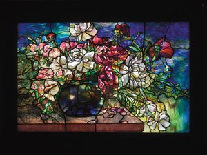 Uma janela "Peony" da Casa Darius Goff, Pawtucket, Rhode Island, c.1893