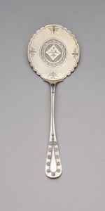 Servidor de bolo de trigo sarraceno padrão "Margarida", c.1875-80 (prata e dourada) de Tiffany and Company